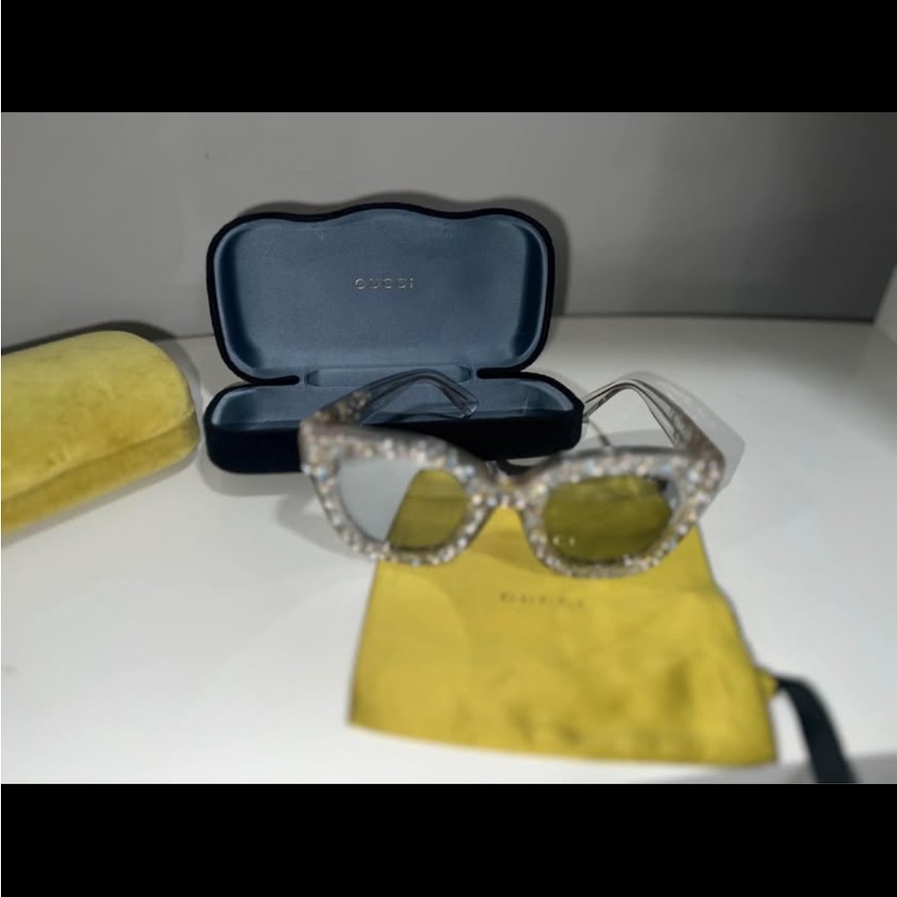 Gucci Stone Cats Eye Sunglasses